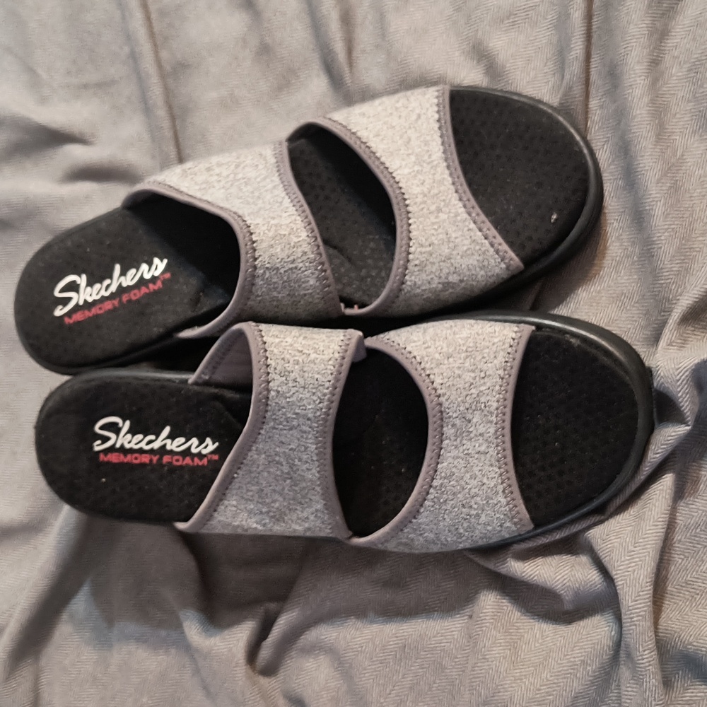 Skechers Memory Foam Wedge Slides - image 2